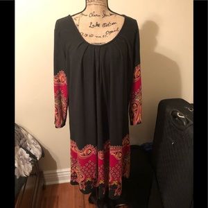 Ashley Stewart | Black/red dress